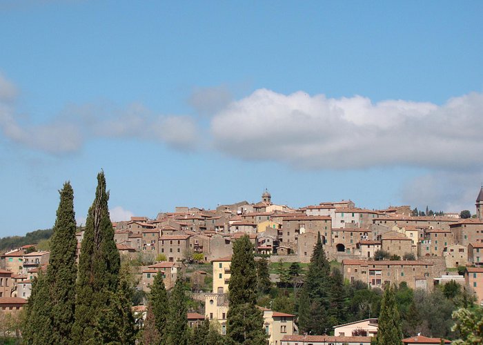 Vista del borgo antico di Seggiano