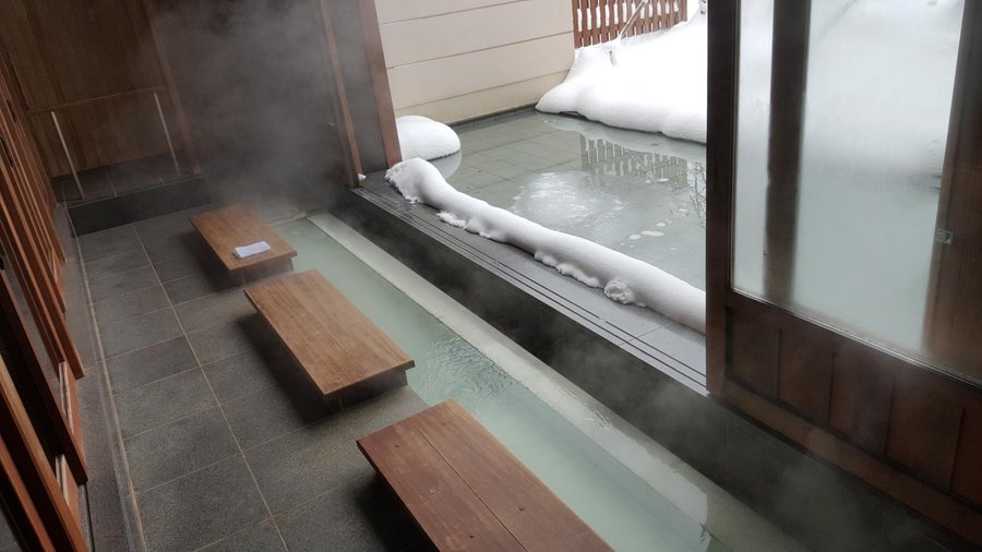 inside the public onsen close by