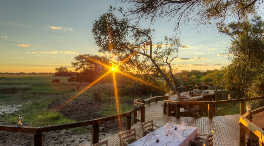 The NEW Camp Okavango is elevated and looks out over the Okavango Delta.