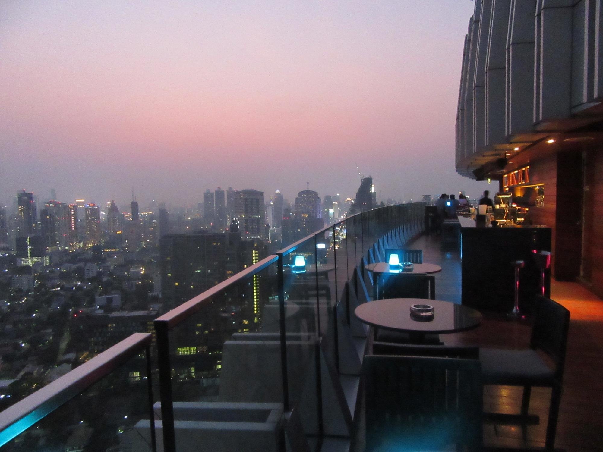 Octave Rooftop Lounge, bangkok skybar, bangkok sightseeing