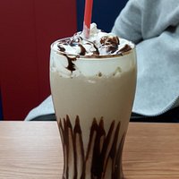 A chocolate milkshake