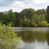 Obersee with water tower
