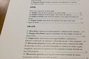 Cardápio