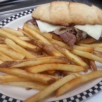 Philly Beef with our in house cut fries.