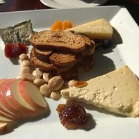 Cheese plait and some local wine