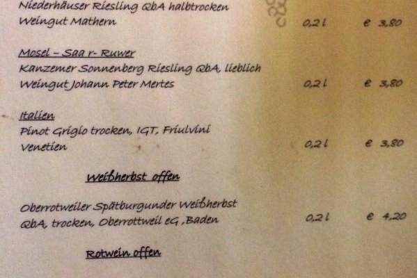 Speisekarte Seite 5