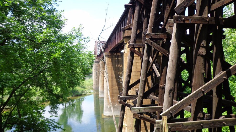 Historic Cotter railroad bridge