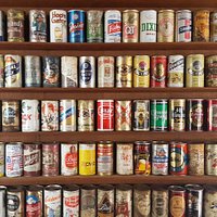 Old beer wall.