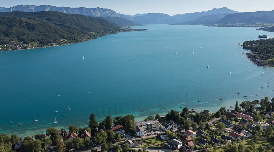 Aussicht über den ganzen Attersee