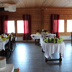 Restaurant (inside). Places up to 80 guests. Rich Buffet Breakfast, lunch & delicious dinners :)