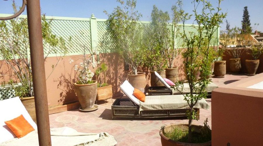 La terrasse sur le toit du Riad- roof terrace -