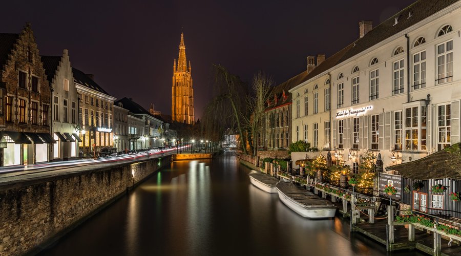 View of the hotel along the Canal
