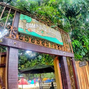 Entrada do camping Jatobá..