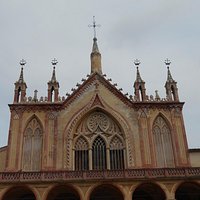 Façade of the church connected with the beautiful Cimiez monastery.
