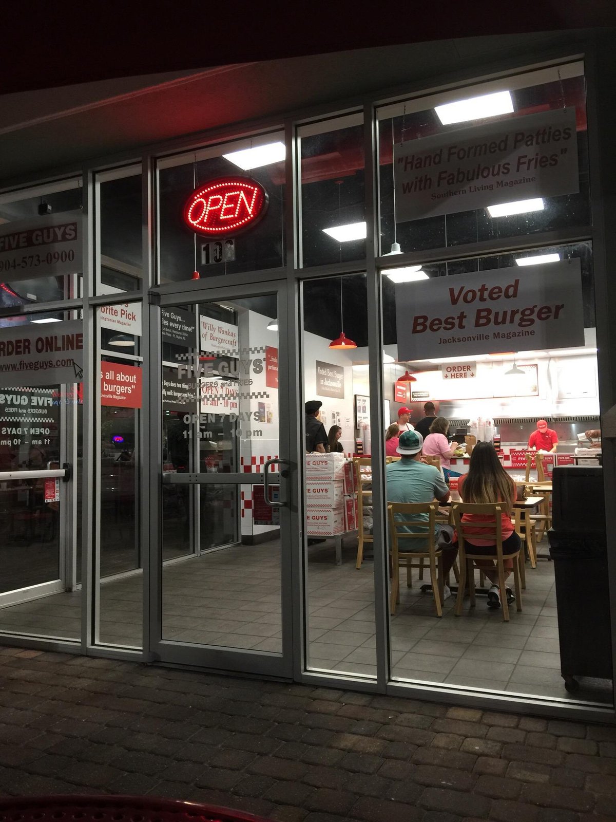 FIVE GUYS, Jacksonville - 9630 Apple Cross Rd. - Menu, Prices & Restaurant  Reviews - Order Online Food Delivery - Tripadvisor