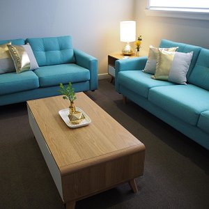Cosy guest lounge area