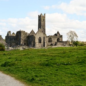 Quin Abbey from the main road