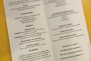 Cardápio