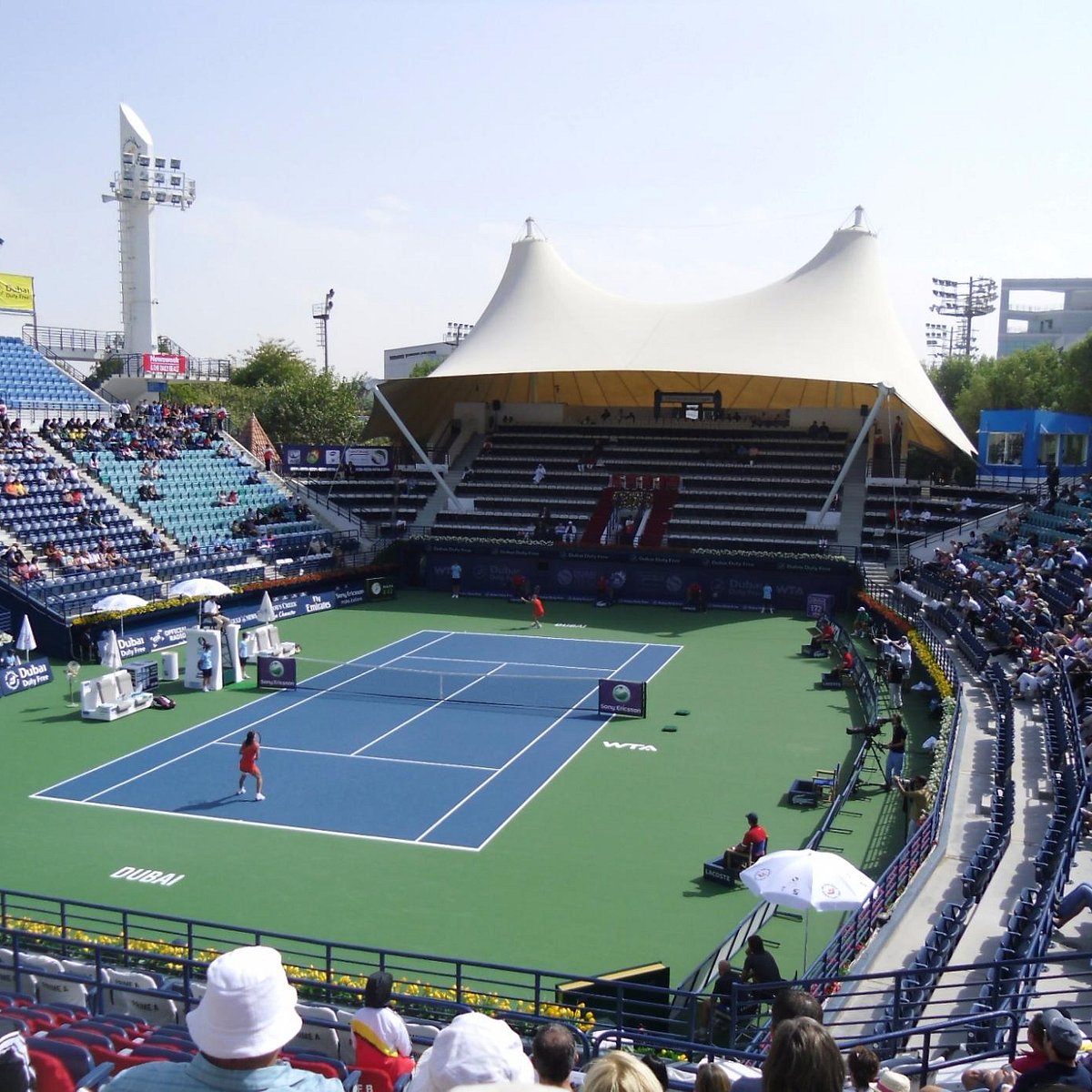 Finishing touches: Dubai Duty Free Tennis Stadium is resurfaced and ready  to welcome the world - Dubai Duty Free Tennis Championships