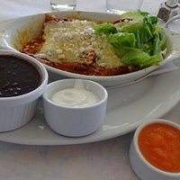 Chicken Enchiladas plate.