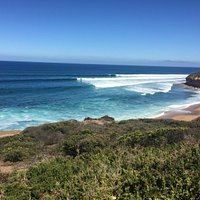 bells beach just 5 minutes up the bike track