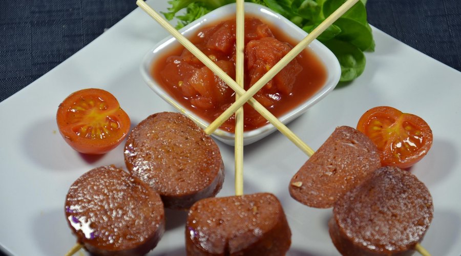 beef with a tomato sauce