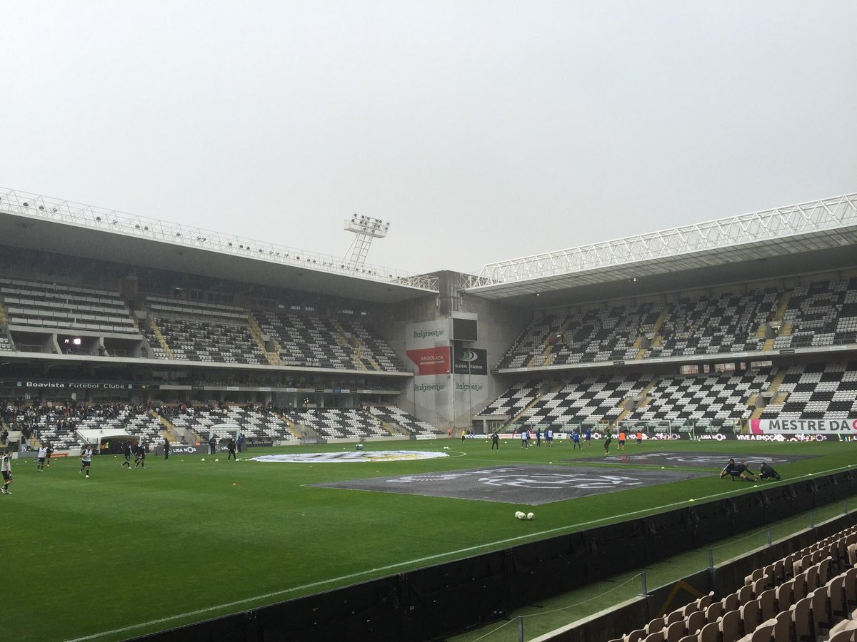 Porto, Portugal. 15th July, 2022. Porto, 07/15/2022 - Training of Boavista  Futebol Clube, open to fans, in the secondary field of EstÃdio do Bessa  Século XXI, in Porto. Gaius Makouta; Chidozie. (