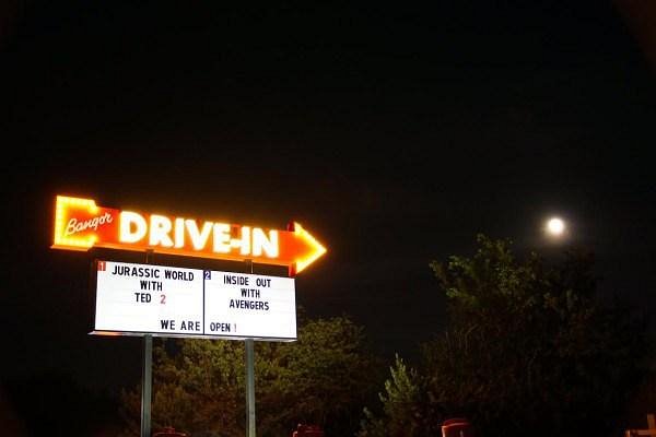 drive in movies bangor maine