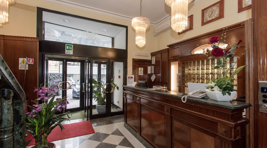 Front Desk at the Hotel Impero