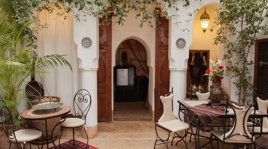Courtyard at the Riad Slawi