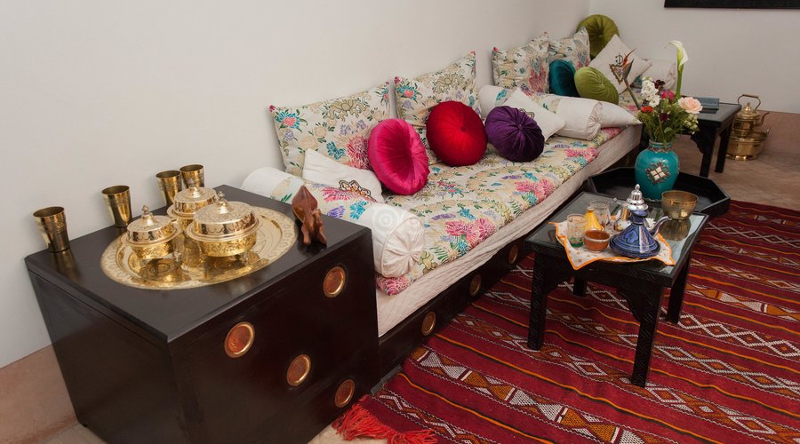 First Floor Salon at the Riad Slawi