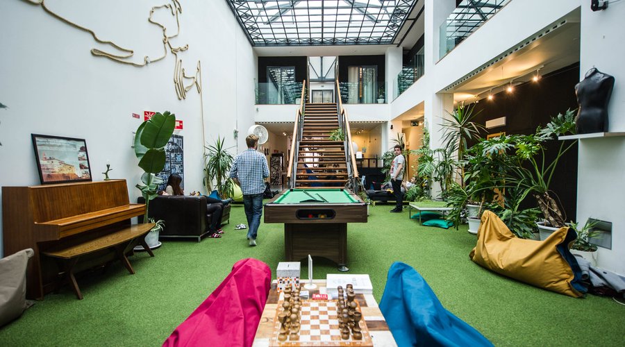 Lounge Area at the Lisbon Destination Hostel