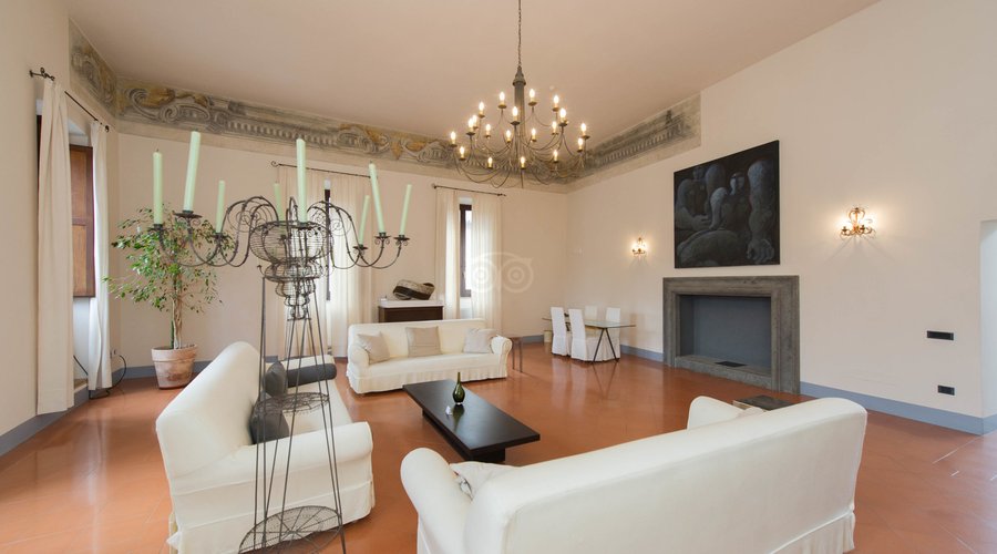 Living Room at the Hotel Palazzo Piccolomini