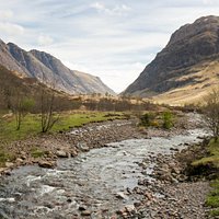 View of River Coe from bridge along Signal Rock trail