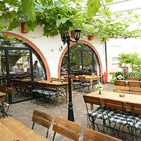 Unsere Terrasse mit Blick auf die Mosel