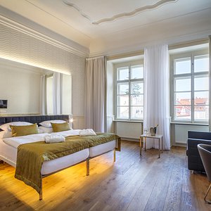 Hotel Golden Star in Prague, image may contain: Home Decor, Interior Design, Indoors, Furniture
