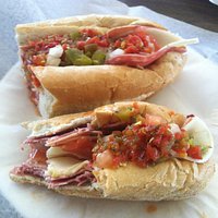 Italian Cold Cut Sub, loaded wth Hots!