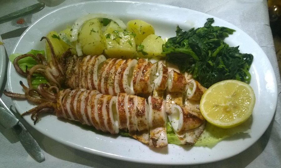 grilled calamari