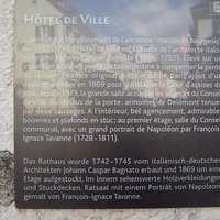 Hôtel de Ville de Delémont - plaque informations