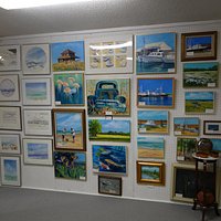 A small glimpse of the local art selection in the Seaside Art Gallery