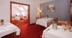 The Old Imperial Hotel in Youghal, image may contain: Dining Room, Dining Table, Table, Restaurant