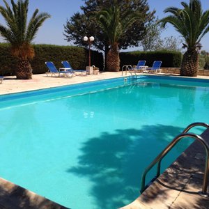 Rantzo apartments offer good affordable accommodation. Lovely gardens and pool and always a warm