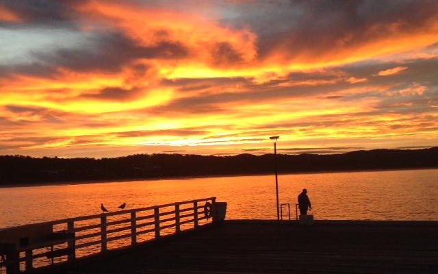Sunset at the Wharf Locavore - Tathra Wharf