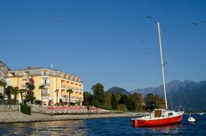 Hotel Rigoli in Baveno, image may contain: Sailboat, Boat, Yacht, Waterfront