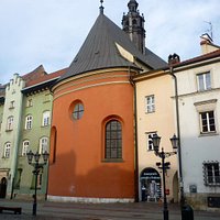 St. Barbara's - exterior - the red building facing Little Market Square