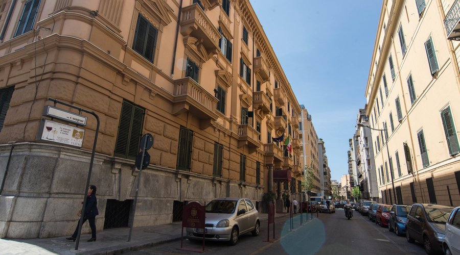 Street at the Hotel Ariston