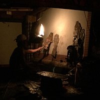 The shadow puppet show was a great mix of traditional and English speaking comic vignettes by a