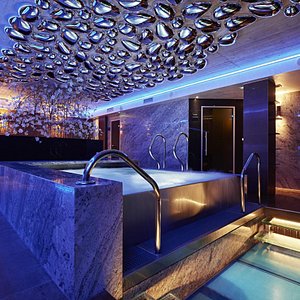 Theatre Hotel in Olomouc, image may contain: Tub, Hot Tub, Lighting, Interior Design