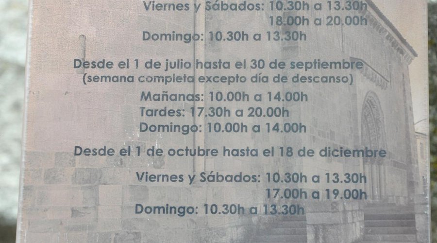 Opening hours.