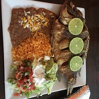 While fried fish.